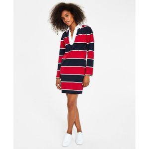 Tommy Hilfiger Women's Rugby Collared Dress Blue Size X-Large NWT
